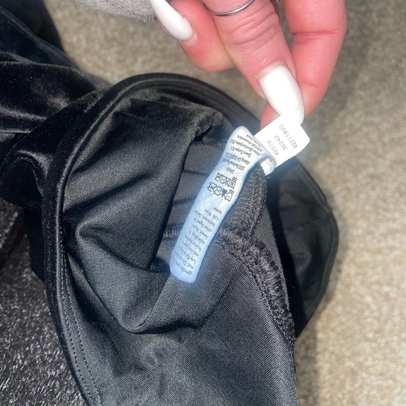 SPANX pants velour velvet feel Long/Tall XS Small black compression skinny - Picture 8 of 8